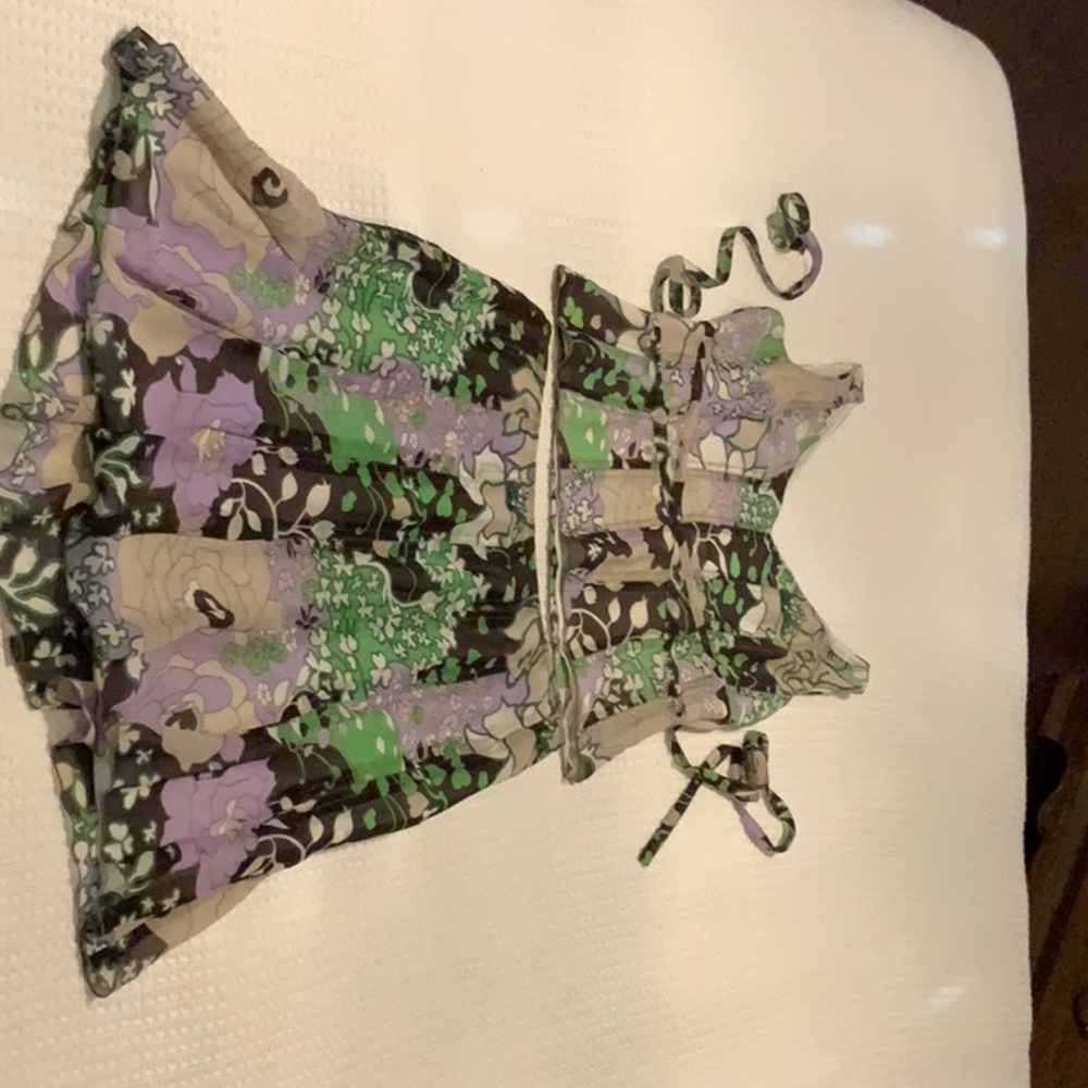 Matching silk skirt and top from Etcetera. Size 8